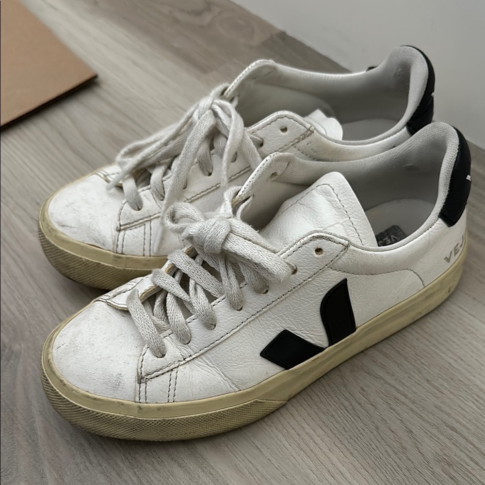 Veja White and Black Women's Sneakers
